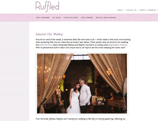 real wedding San Francisco published