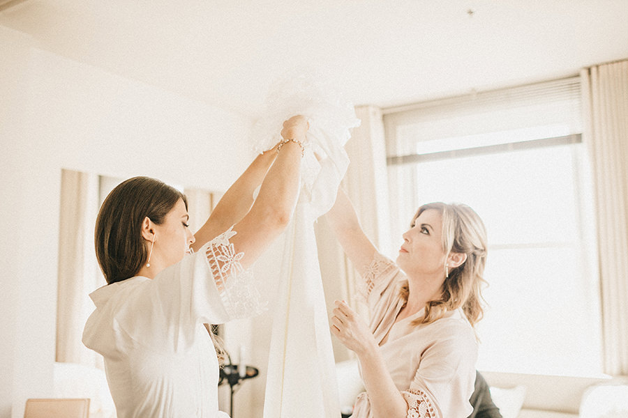 Bride getting ready San Francisco